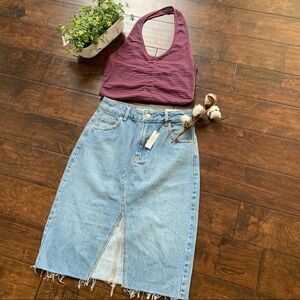 NWOT {Caution to the Wind} Striped Halter‎ Top